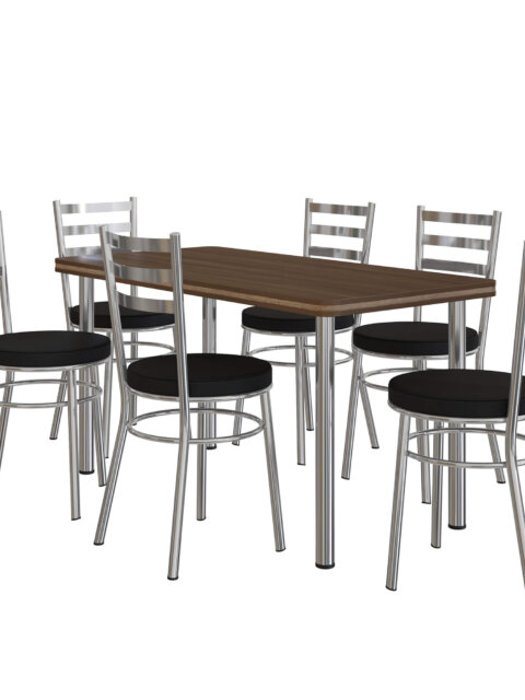Mesa Cromada MC1010 + CADEIRA CC80