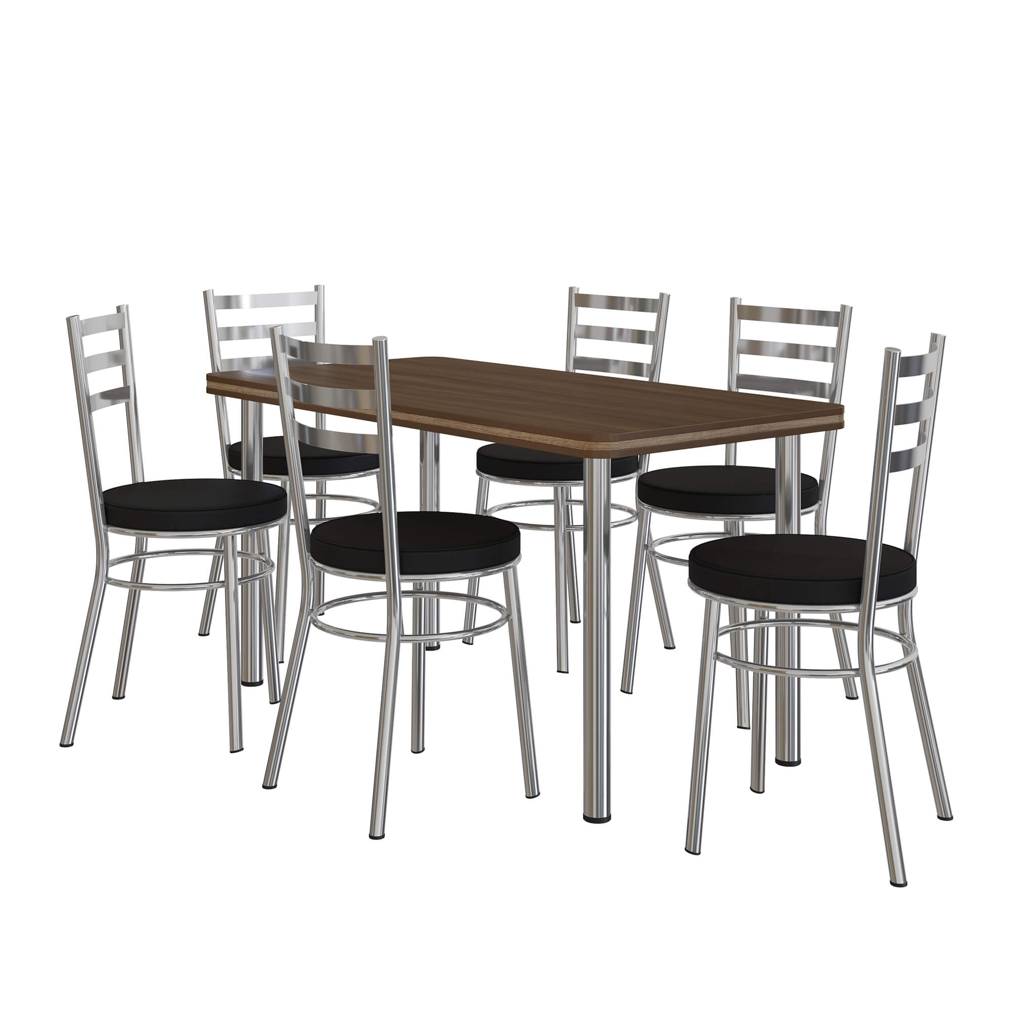Mesa Cromada MC1010 + CADEIRA CC80